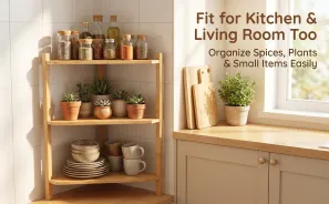 Kitchen Organization Solutions Using Bamboo and Baskets