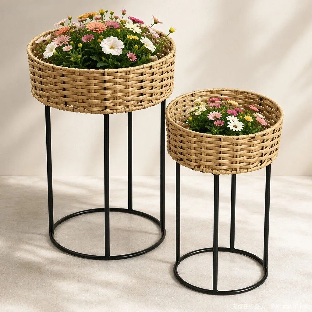 woven flower pot holder