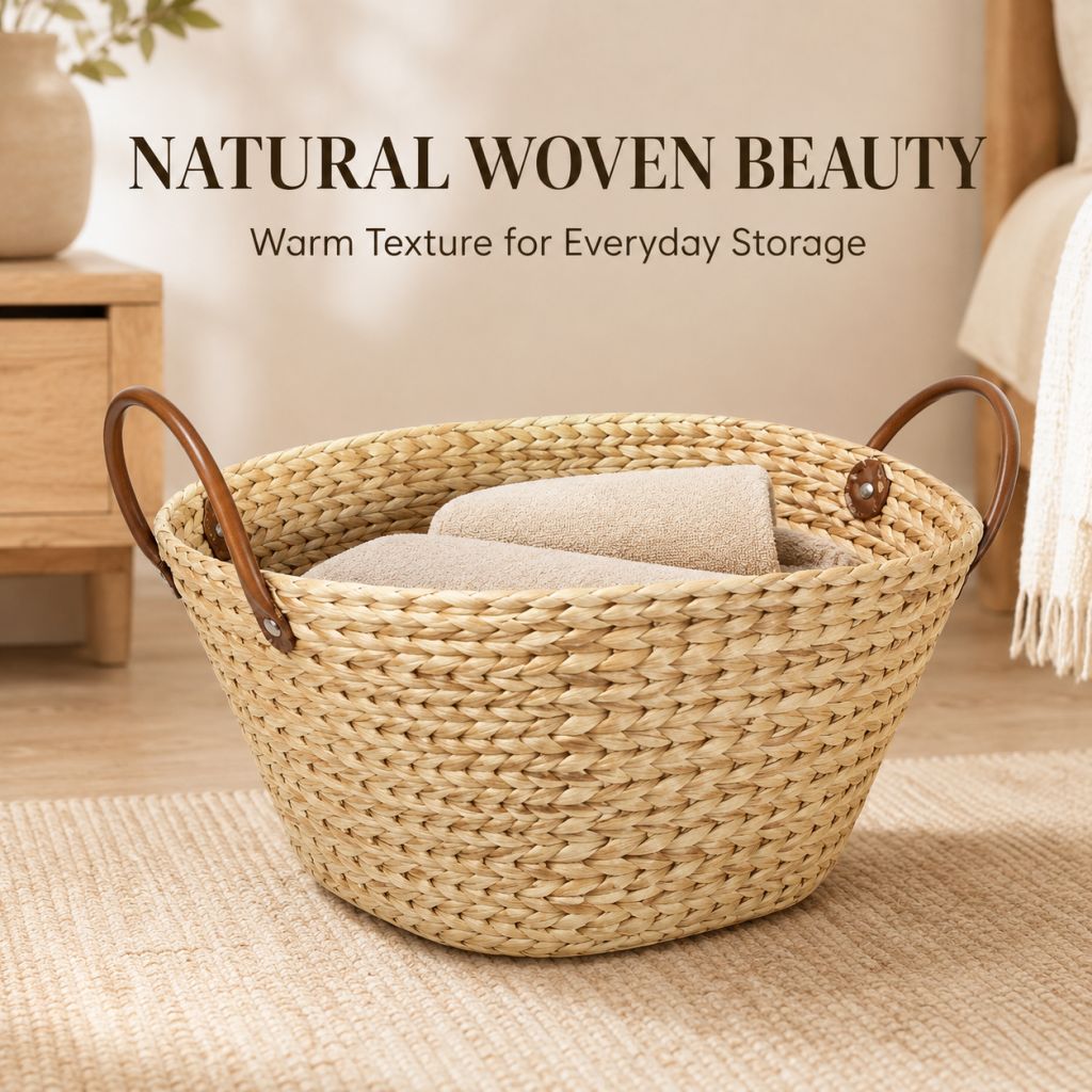 Natural Woven Baskets vs Plastic Storage Bins