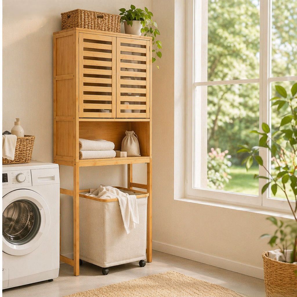 Bathroom Storage Ideas Using Natural Materials