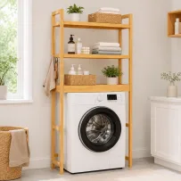Bamboo Over Washer Storage Rack: Above-Washer Spec & Sample Policy