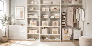 Woven Fabric Storage Bins: How Natural Rattan Adds Style to Home Organization