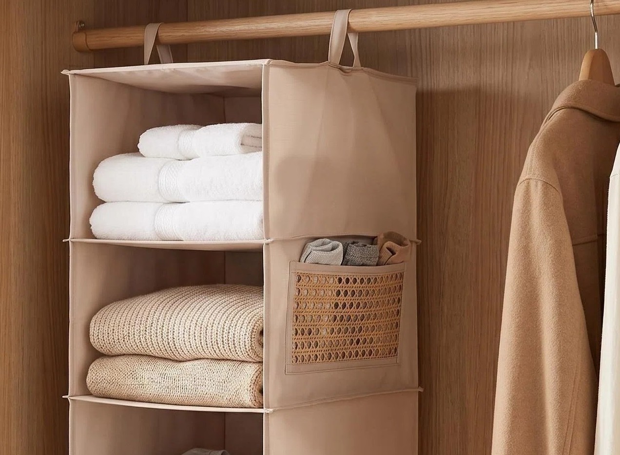 How to Organize Clothes and Accessories with a Hanging Closet Cabinet