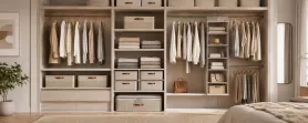Wardrobe Organization Solutions: How to Combine Hanging, Fabric Storage and Vertical Space