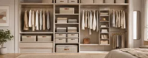 Wardrobe Organization Solutions: How to Combine Hanging, Fabric Storage and Vertical Space