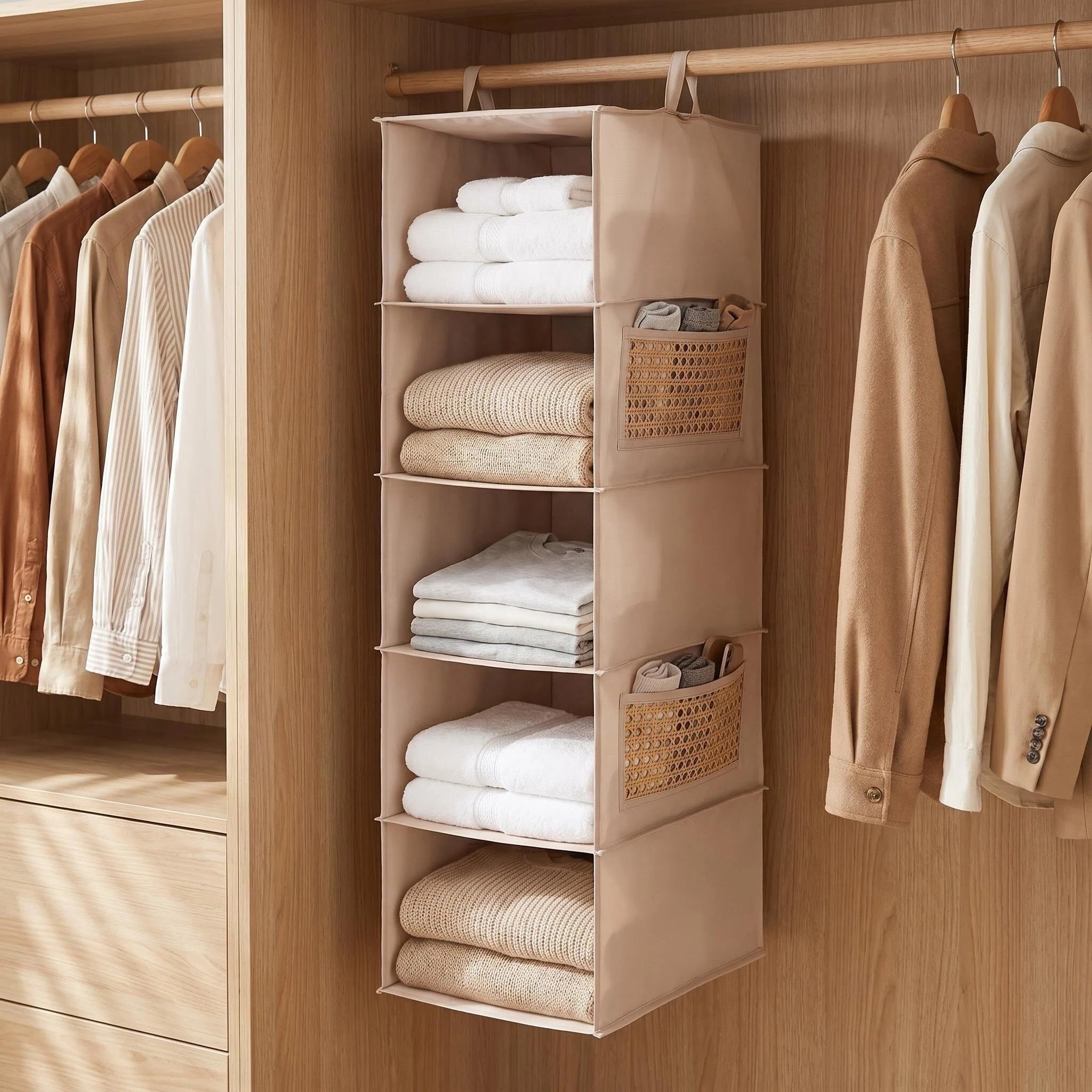 Wardrobe Organization Solutions: How to Combine Hanging, Fabric Storage and Vertical Space