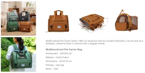 Fabric Pet Bag Picks: Practical Designs for Pet Travel, Storage and Retail