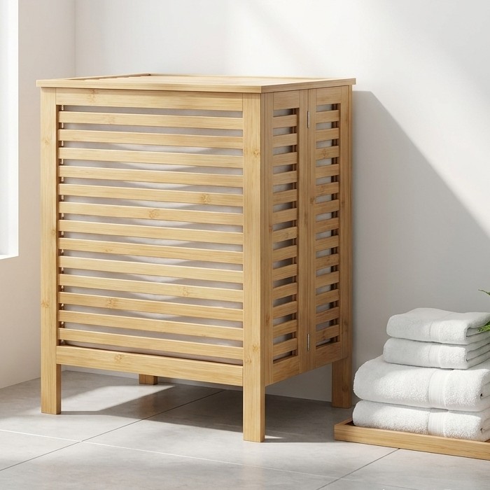Foldable Bamboo Laundry Hamper