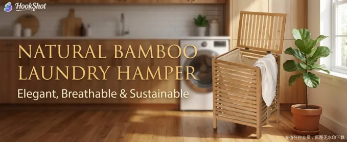 Foldable Bamboo Laundry Hamper