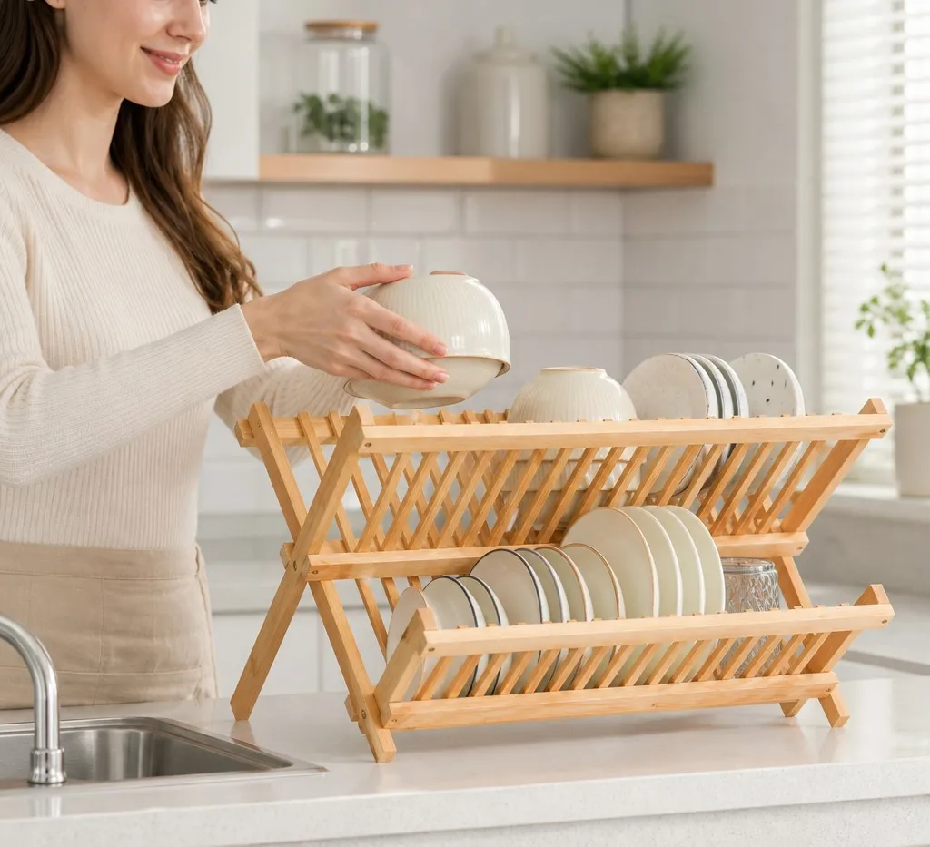 collapsible dish drying rack