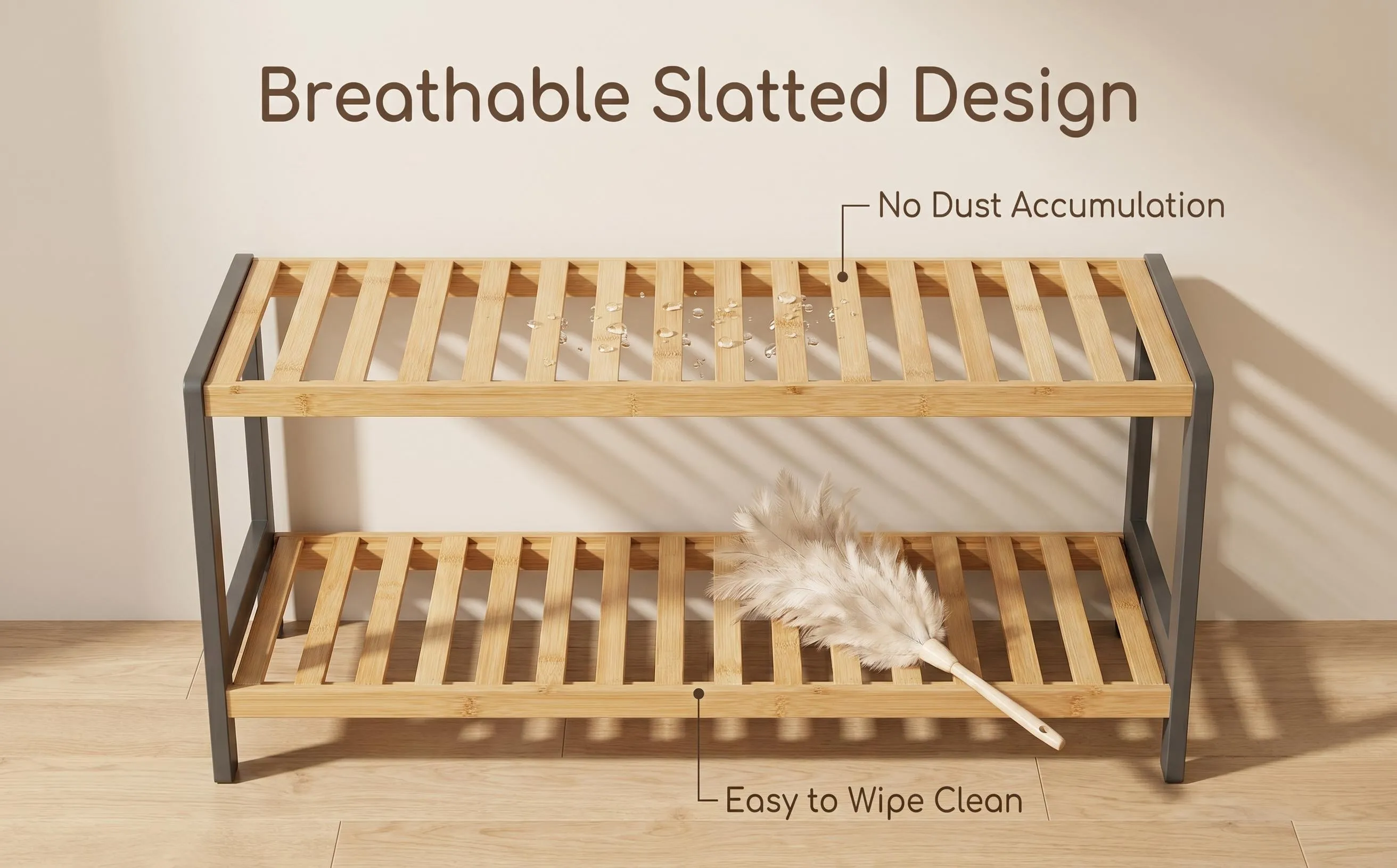 freestanding shoe rack