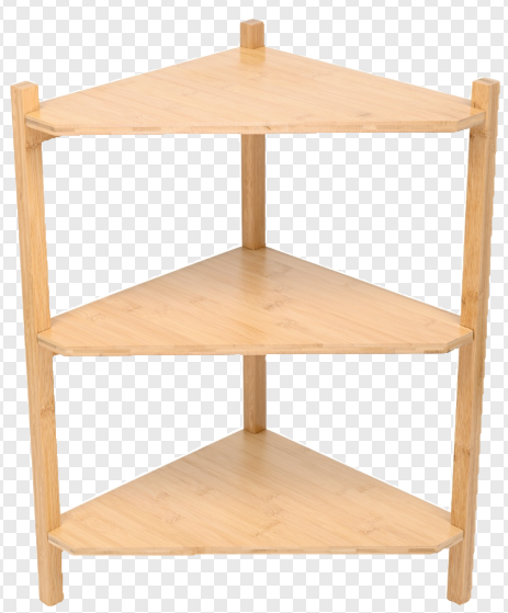 Bamboo Corner Shelf Rack