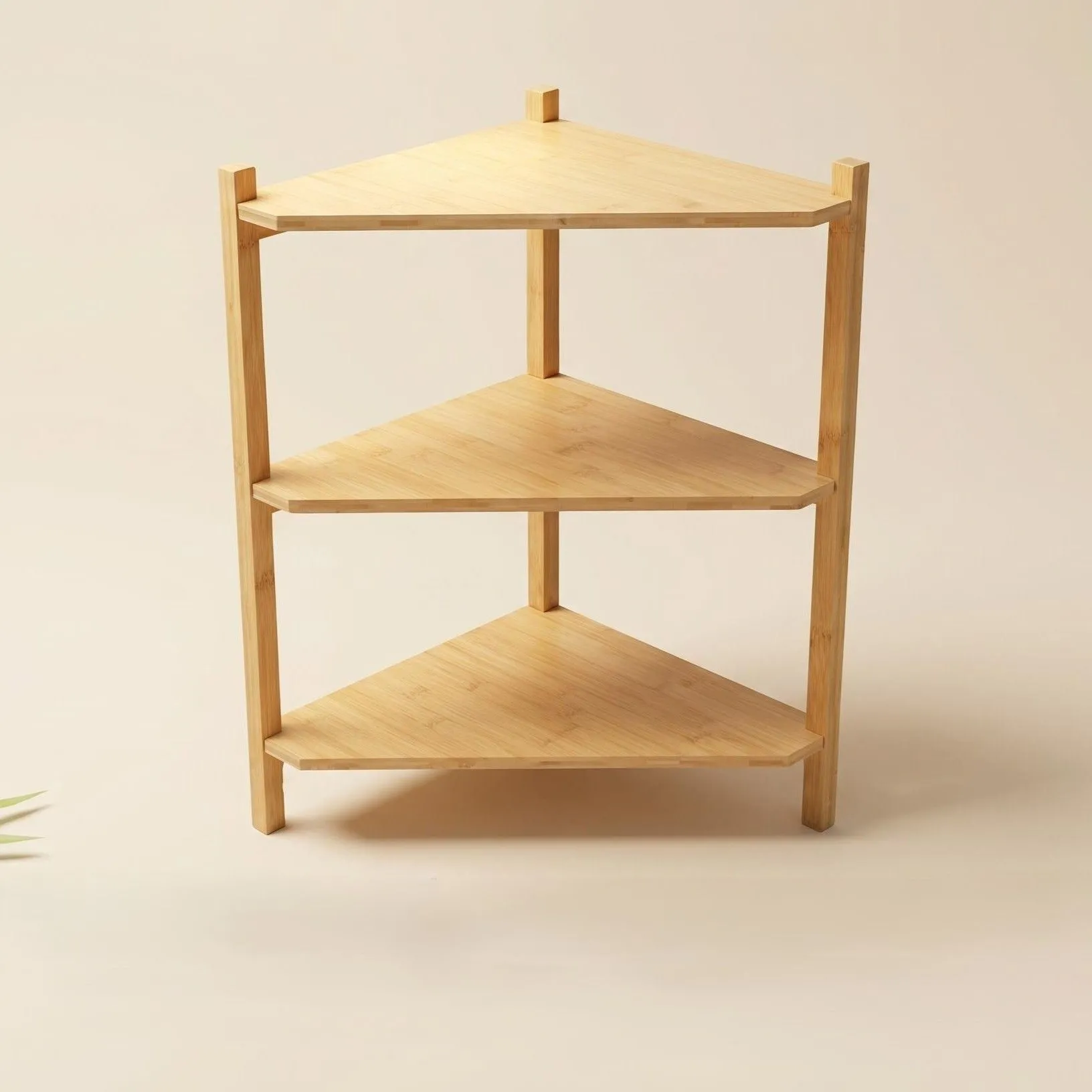 Bamboo Corner Shelf Rack