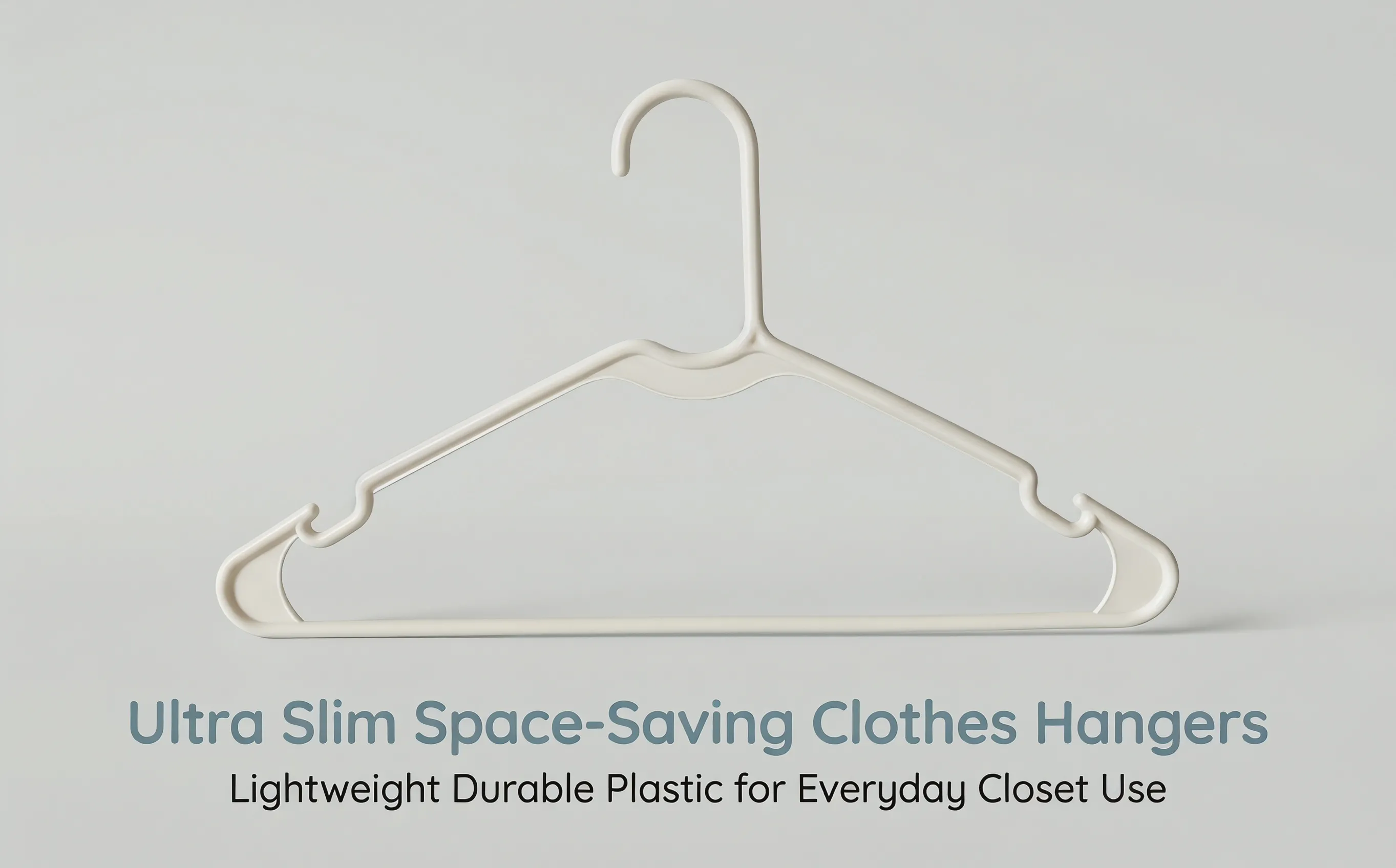 Ultra Slim Lightweight Plastic Clothes Hanger
