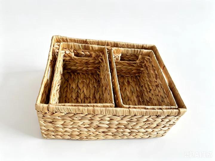 Natural Woven Organizer Bin