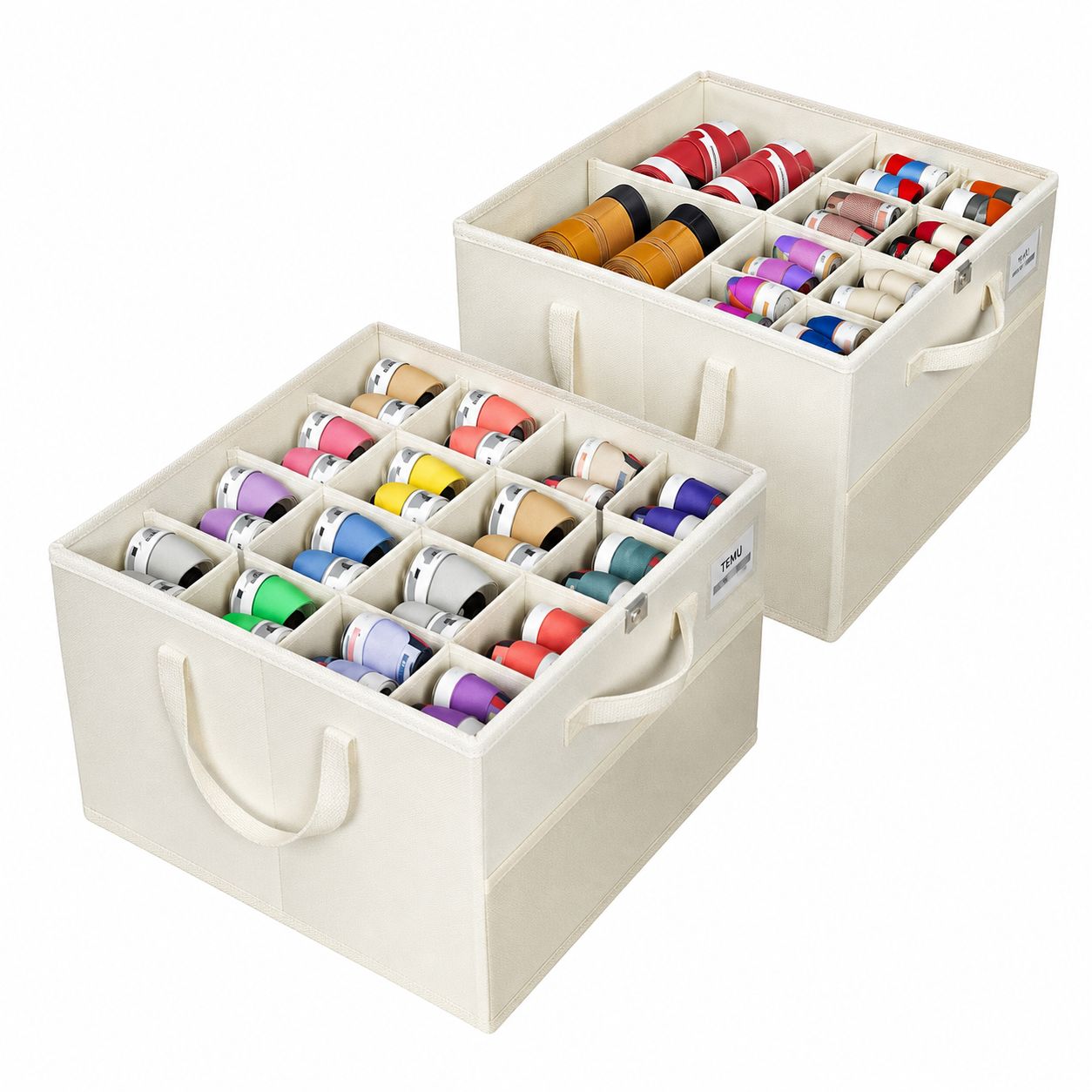 Fabric Shoe Storage Organizer Bin