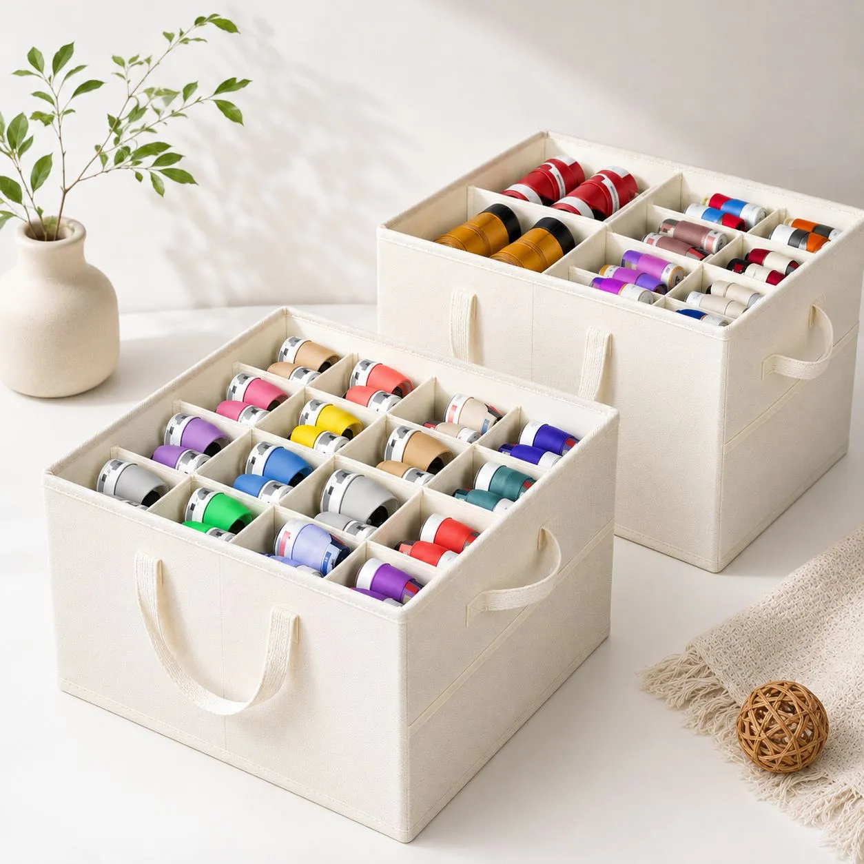Fabric Shoe Storage Organizer Bin