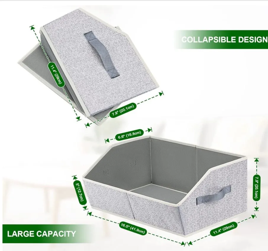 fabric shelf bins