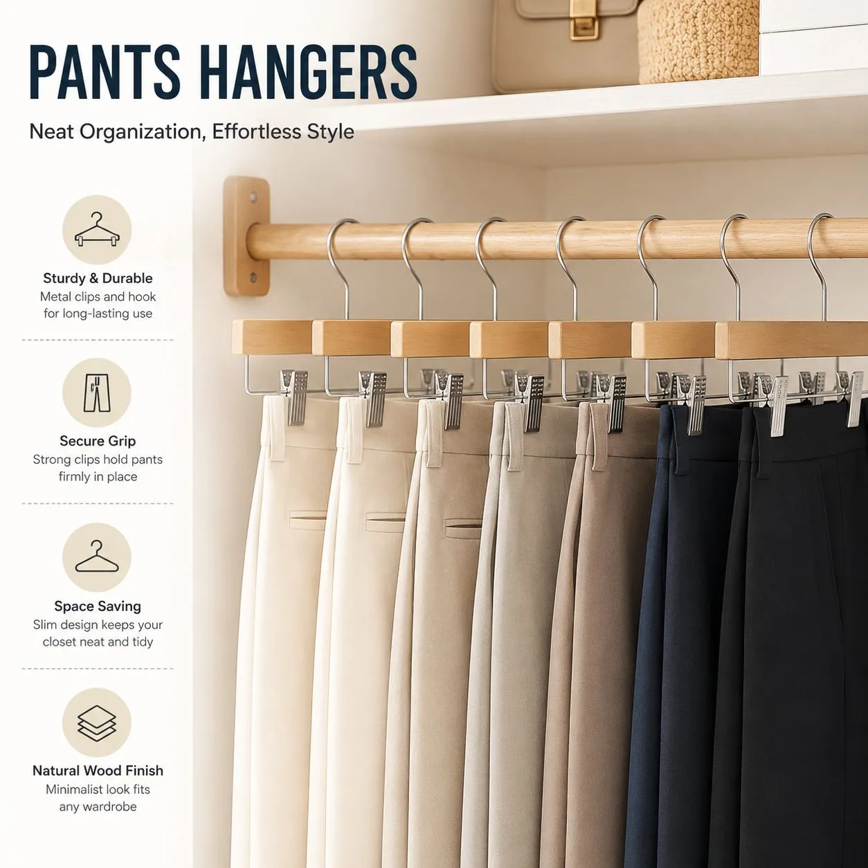 wooden trouser hanger
