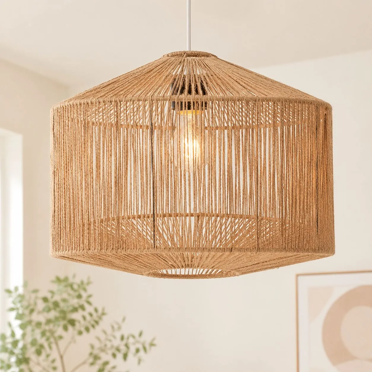 Jute Woven Chandelier Lampshades