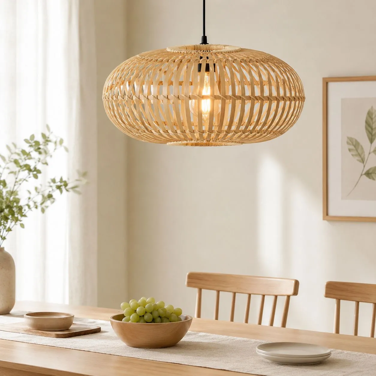 Pumpkin Bamboo Lampshade