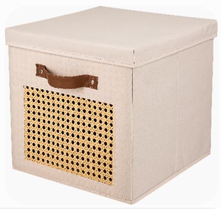 Fabric Bin with Woven
